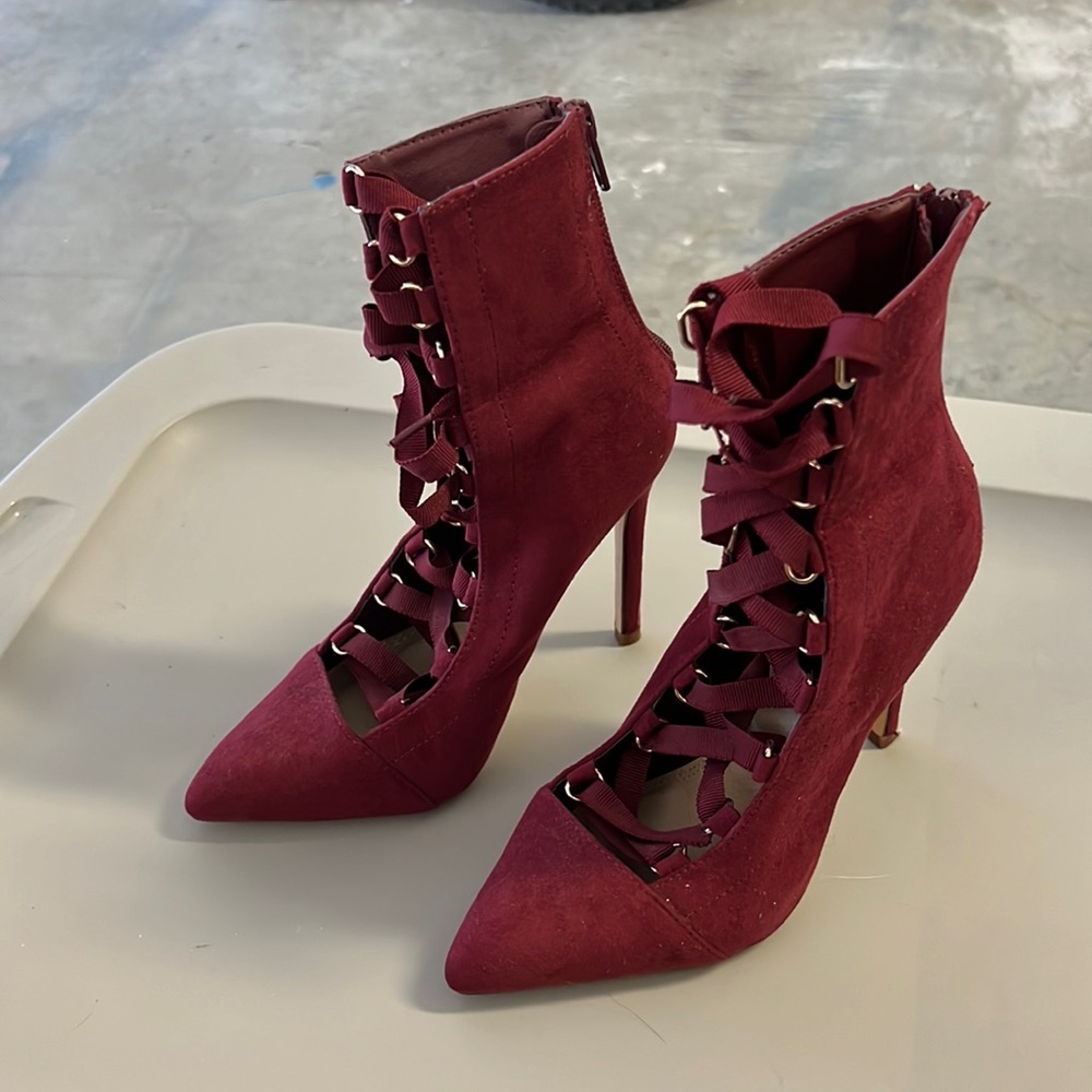 Strappy Heeled boots